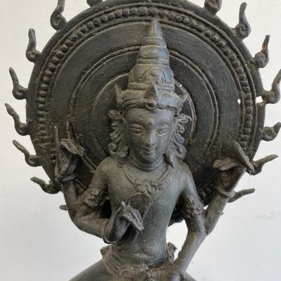 Sitting Bronze Buddha Figurine