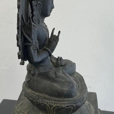 Sitting Bronze Buddha Figurine