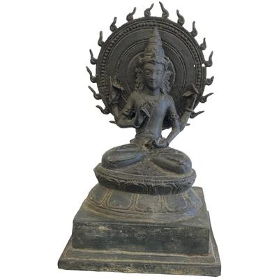 Sitting Bronze Buddha Figurine