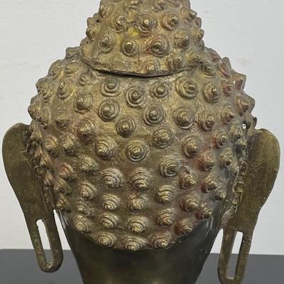 Antique Heavy Brass Buddha God Head