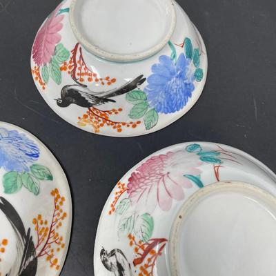 Early 20th Century 3 Chinese Dish Plates