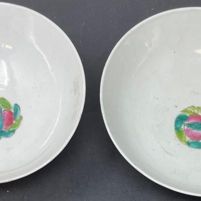 Two Early 20th Century Chinese Dish Plates