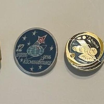 10 Soviet USSR Russian Space Astronautics pins