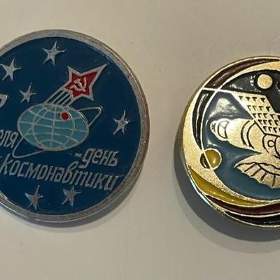 10 Soviet USSR Russian Space Astronautics pins