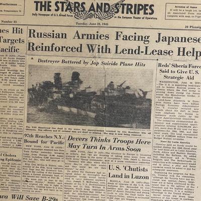 WW2 Collection Of The Stars And Stripes Newspapers Lot 2