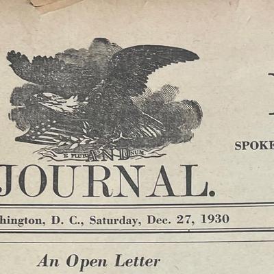 Newspaper: Two 1930s ARMY NAVY JOURNAL