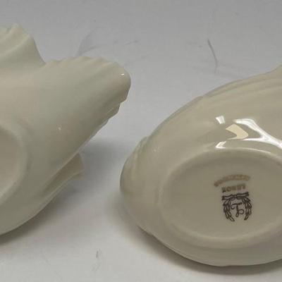 Two Lenox Swan Figurines