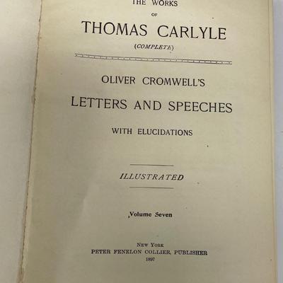 Carlyle's Complete Works 16 volumes Peter Fenelon Collier, Publisher copyright 1897