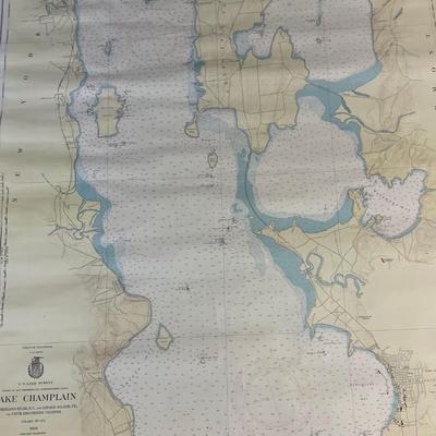 CHART: U.S LAKE SURVEYS/ LAKE CHAMPLAIN/ CUMBERLAND HEAD, NY and SAVAGE ISLAND, VT. TO FOUR BROTHERS