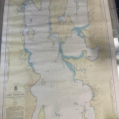 CHART: U.S LAKE SURVEYS/ LAKE CHAMPLAIN/ CUMBERLAND HEAD, NY and SAVAGE ISLAND, VT. TO FOUR BROTHERS