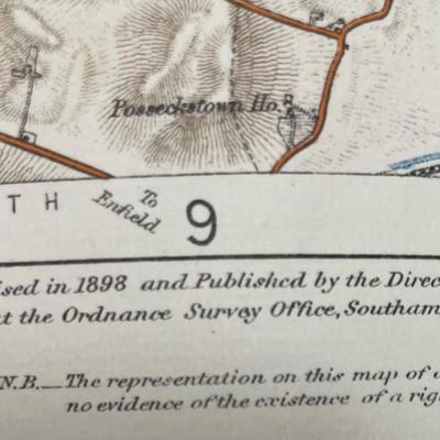 ORDNANCE SURVEY OF IRELAND/ Sheet No.100/ KILDARE, MEATH & WESTMEATH/ Published in 1903