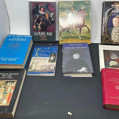 Collection 9 Books French Royal Family