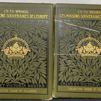 Two Books "Les Maisons Souveraines De L'Europe" Collection Hasse W. Tullberg