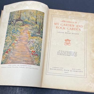 "Adventure in my Garden and Rock Garden" by Louise Beebe Wilder 1925