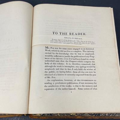 "A History of the Early Part of the Reign of James the Second" by Charles James Fox 1808