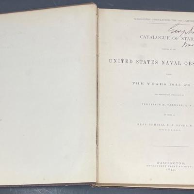 "Catalogue of Stars, United States Naval Observatory, The Years 1845 to 1871" by Prof. M. Yarnall