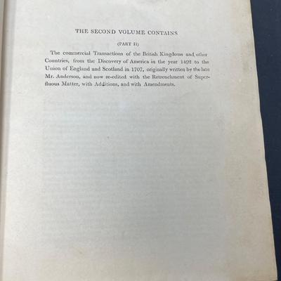 "Annals of Commerce" Vols. I-IV by David Macpherson 1805