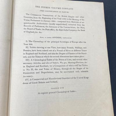 "Annals of Commerce" Vols. I-IV by David Macpherson 1805