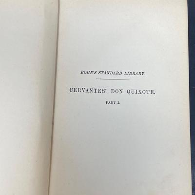 Cervantes Works "Don Quixote" Vol. I 1891