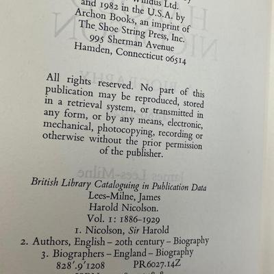 Harold Nicolson, James Lees-Milne