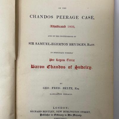 Barony of Chandos, Geo Fred Beltz, Esq.