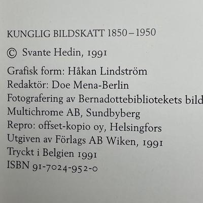 Kunglig Bildskatt 1850 - 1950, Svante Hedin
