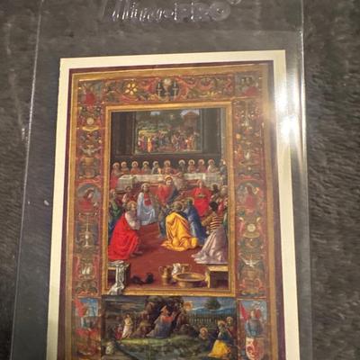 ART TREASURES OF THE VATICAN LIBRARY 1996 Turner publications PROMO CARD