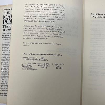 The Making of the Popes 1978, Andrew Greeley