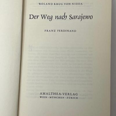 Der Wegnach Sarajewo Franz Ferdinand, Amalthea Verlag Wien