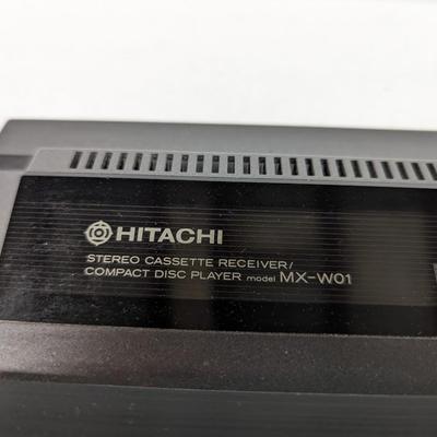 Hitachi Stereo Cassette Receiver CD Player MX-W01 Did Power On