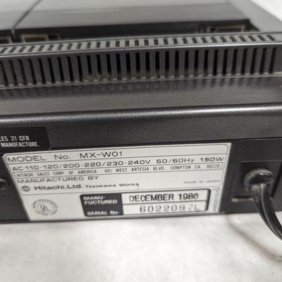 Hitachi Stereo Cassette Receiver CD Player MX-W01 Did Power On