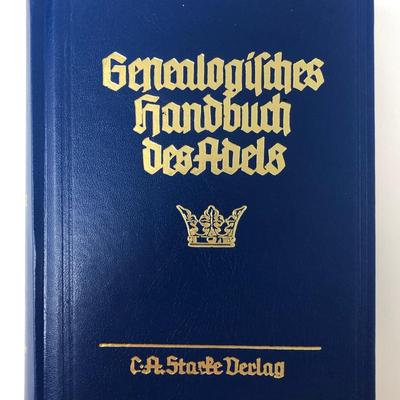 Genealogisches Handbuch Des Adeles & Adelslexikon.