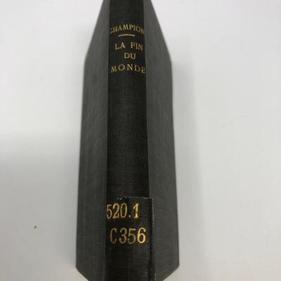 Maurice Champion: La Finn Du Monde et les Cometes au Point de vue                 Historique et