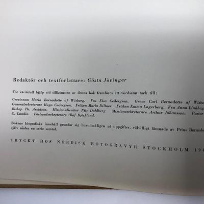 Gosta Jovinger ed. Oscar Bernadotte Prins Och Forkunnare. 1949 Edition