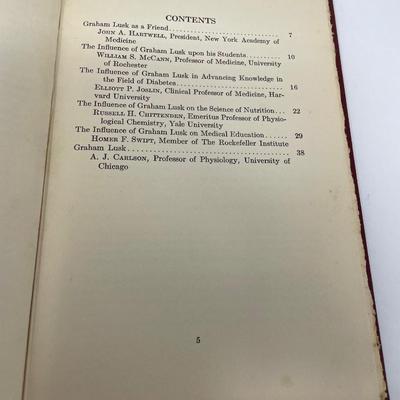 Anon: Address Given at a Memorial Meeting for Graham Lusk. 1933 Ed.