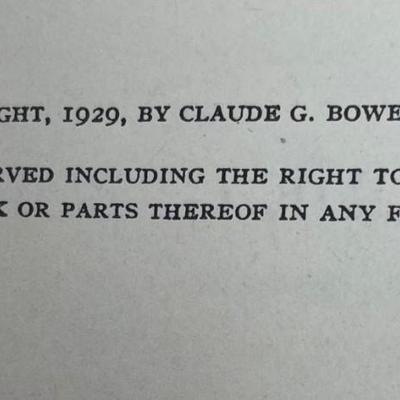 Claude G. Bowers, The Tragic Era The Revolution after Lincoln