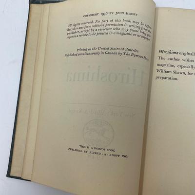 John Hersey, Hiroshima