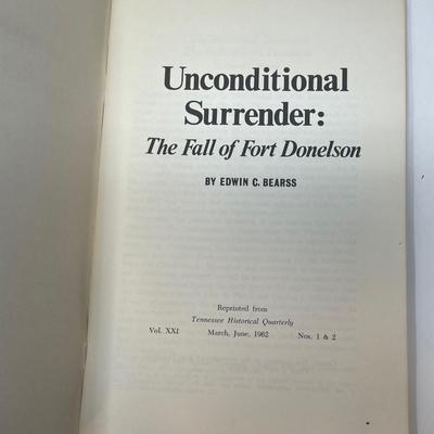 Edwin C. Bearss, Unconditional Surrender: The Fall of Fort Donelson