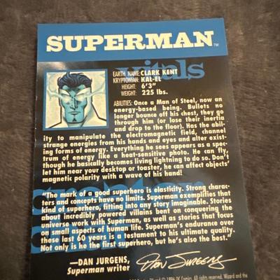 1996 Wizard Marvel Comics Superman Chromium Holochrome REFRACTOR Card #14