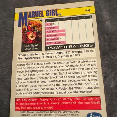 1991 MARVEL GIRL RARE