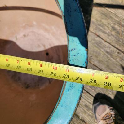 HUGE Heavy Planter 24.5" dia. X 18" Tall