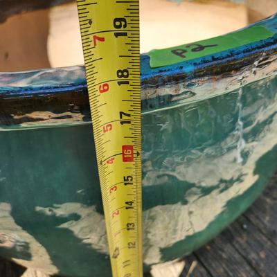 HUGE Heavy Planter 24.5" dia. X 18" Tall