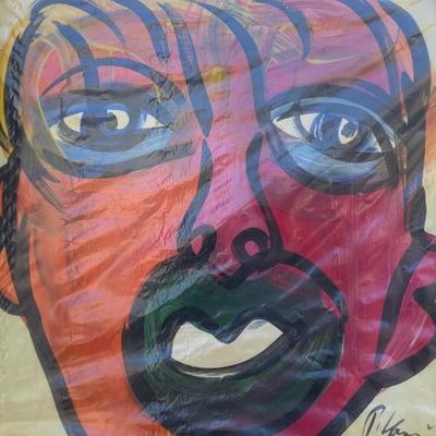 Peter Keil Oil Painting Tribute to Andy Warhol