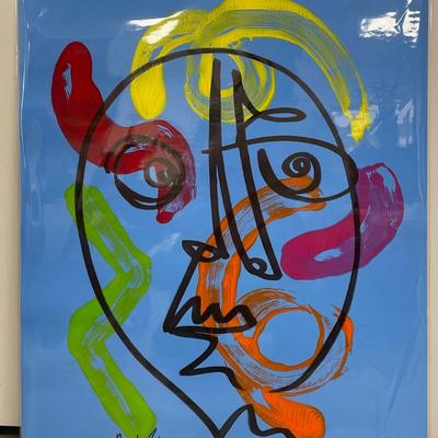 Peter Keil (B. 1942) - Joan Miro Style Oil Abstract Painting / COA