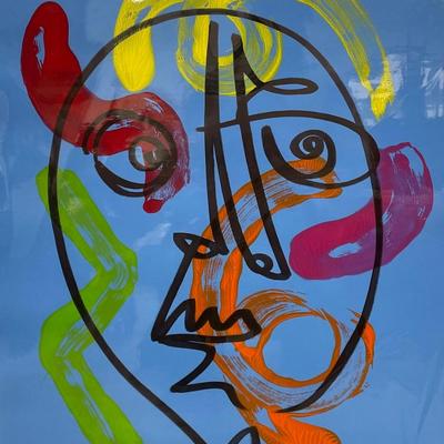 Peter Keil (B. 1942) - Joan Miro Style Oil Abstract Painting / COA