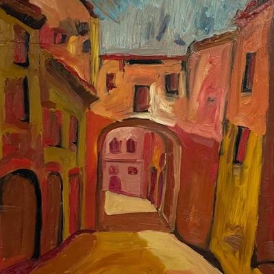 Signed Passer Oil Painting on Board