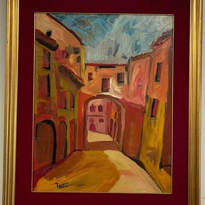 Signed Passer Oil Painting on Board