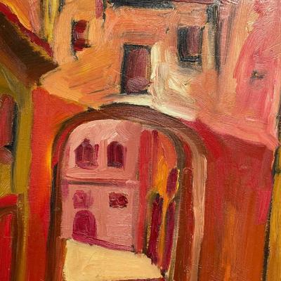 Signed Passer Oil Painting on Board