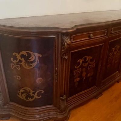 Italian Broque Style Buffet Cabinet/Robust Wood