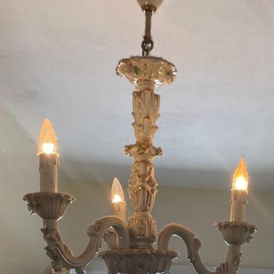 Capodimonte 3 Arm Chandelier